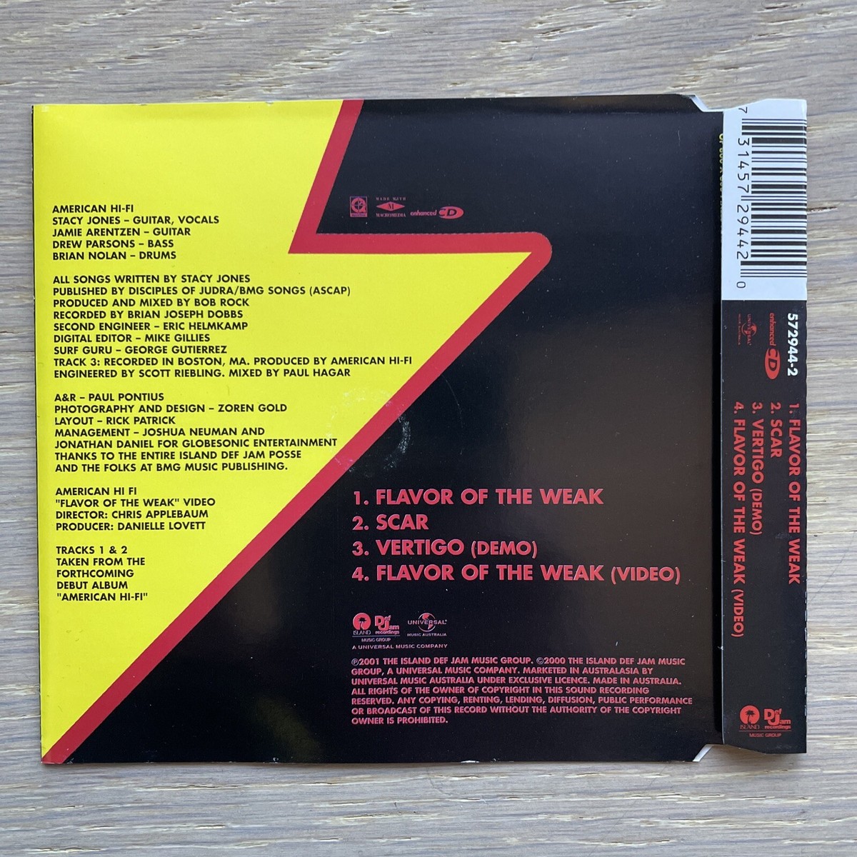AMERICAN HI-FI - Flavor Of The Week - CD Single - Hi Fi