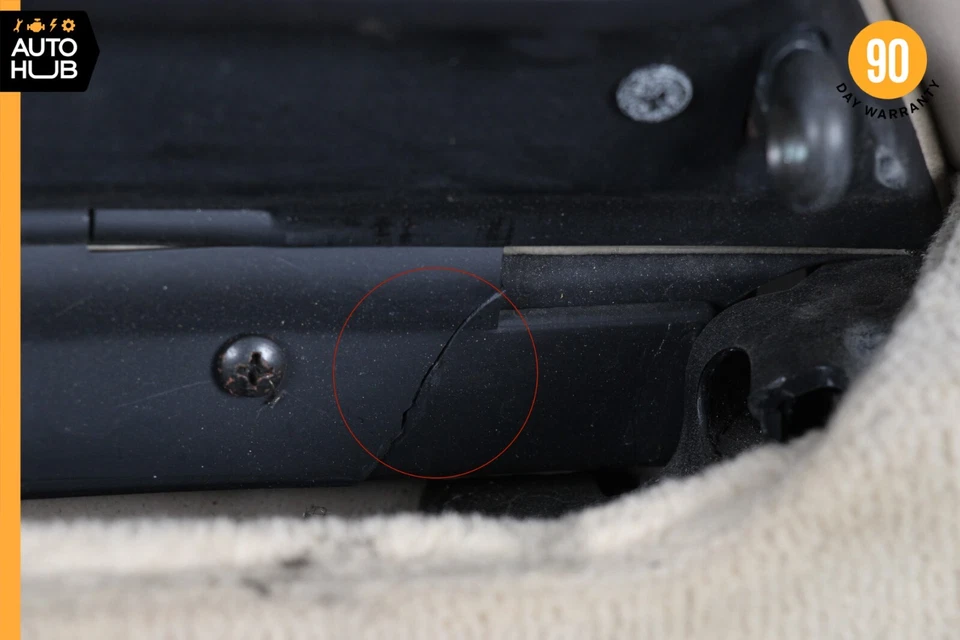 Panel de puerta interior lateral derecho beige OEM 90-95 MERCEDES R129 SL500 500SL 300SL Foto 3 de 4