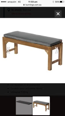 Grey Bench Cushions X 4 Outdoor Dining Furniture Gumtree