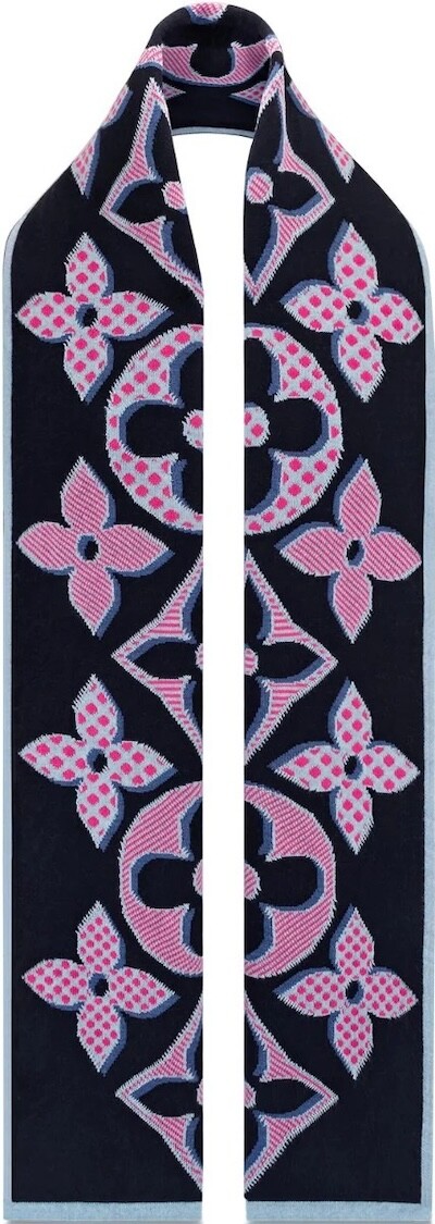 Louis Vuitton Muffler Scarf Echarpe Giant Pop M73895 Black Louis Vuitton Muffler Scarf Echarpe Giant Pop M73895 Black