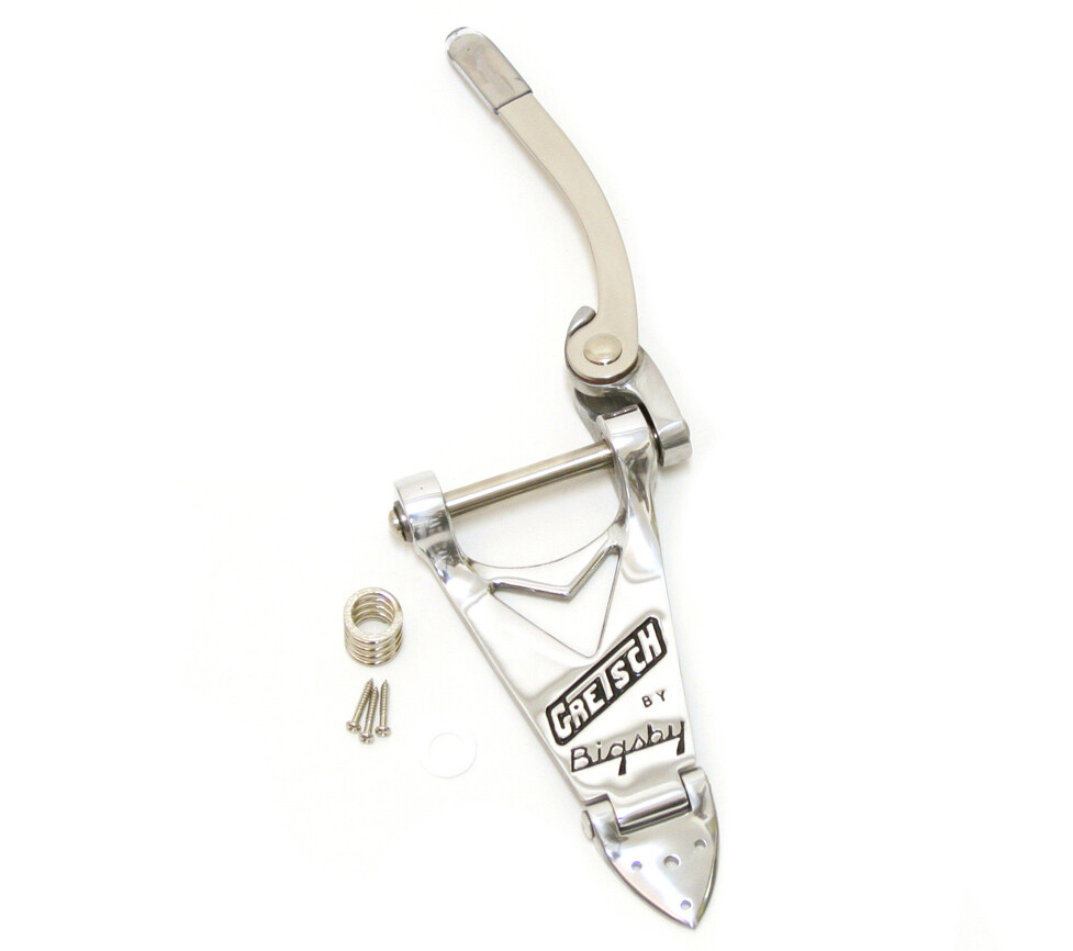 006-0134-100 Gretsch Bigsby B3 Chrome Tremolo Tailpiece w/Handle