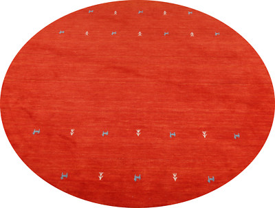 Durable and Stylish Hand-Knotted Gabbeh Tribal Style Round Rug 7x7 ft.