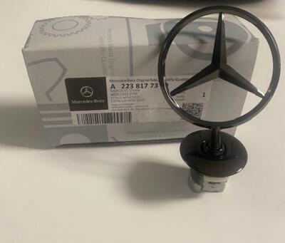 Genuine Mercedes Night Series Hood Star Ornament W221 W222 W223