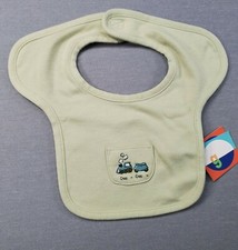 Baby Boy NEW Gymboree Vintage Year 2000 Green Train Choo Choo Baby Bib
