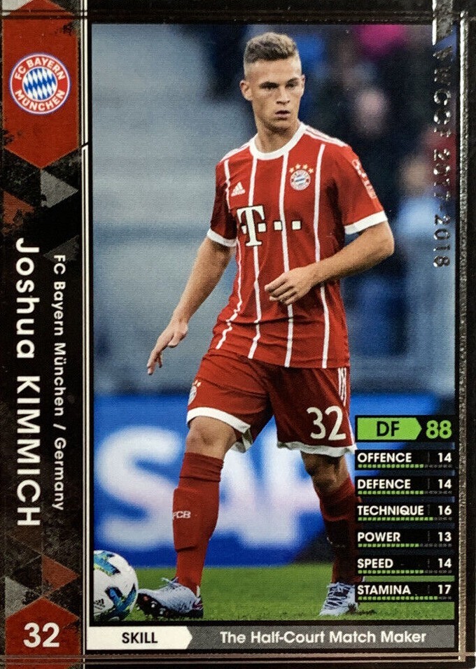 wccf アルゼンチン Joshua Kimmich WCCF PANINI soccer card Japan sports 084/272 2016