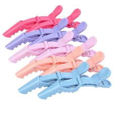 10 Alligator Sectioning Hair Clips Wide Teeth for Styling Salon Quality