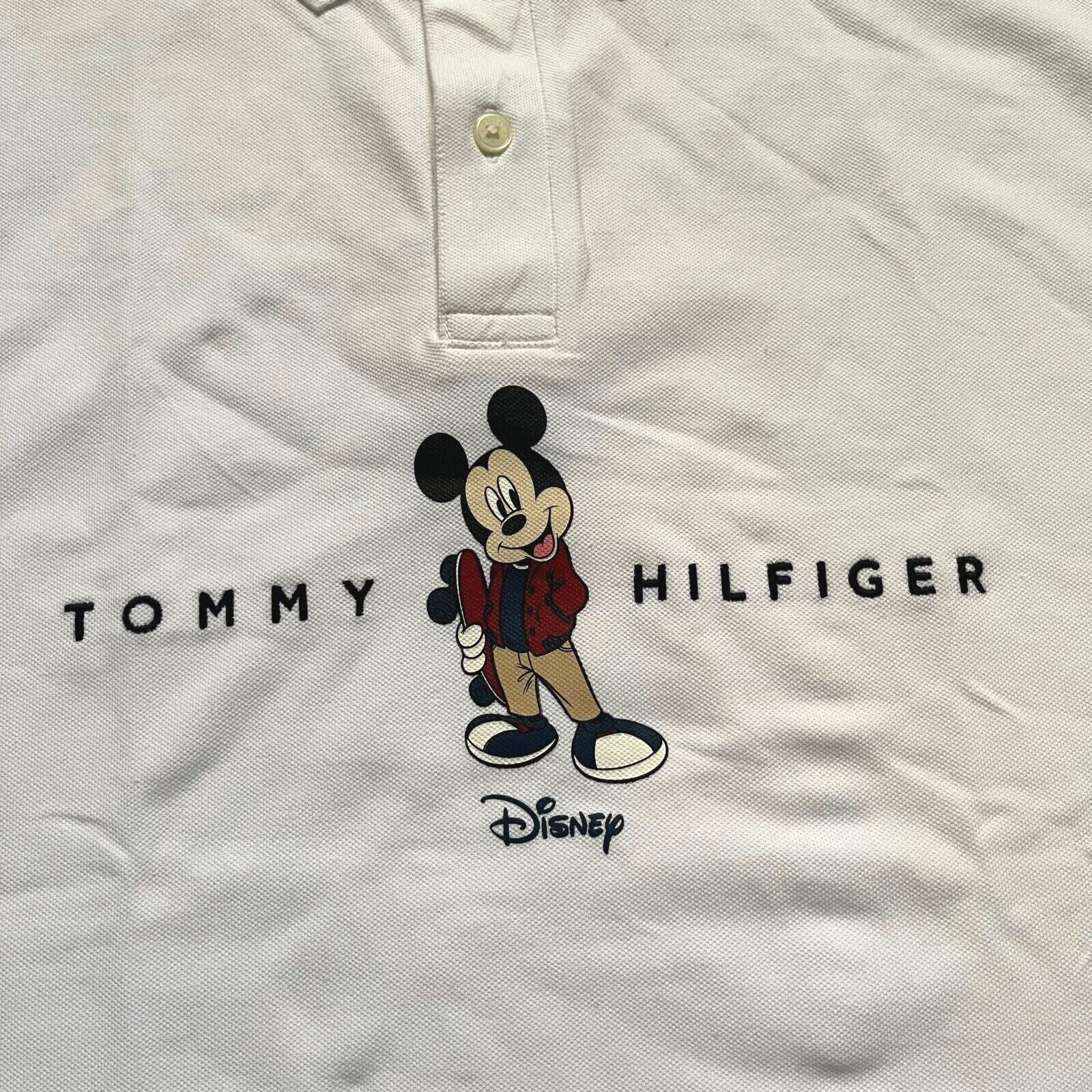 Disney X Tommy Hilfiger Men's Stretch Mesh Regular Fit Mickey Mouse Polo Shirt thumbnail 5