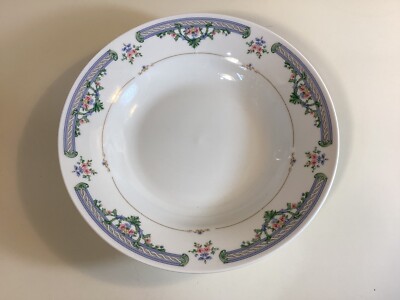 The Cellar ''Claudette'' 8'' Soup Bowl - Floral - Blue, Pink, Green - 8 Available