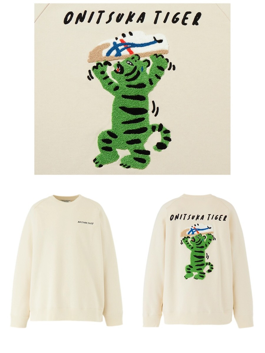 Onitsuka Tiger SWEAT TOP Color: ivory Unisex 2183A997 | eBay
