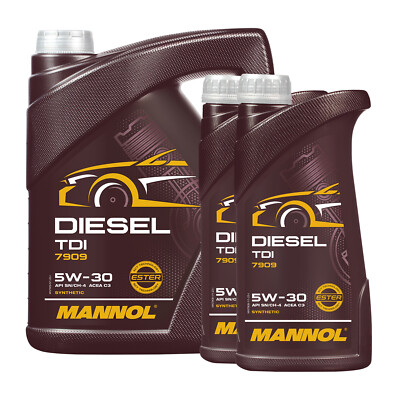 7 (5+2x1) Liter MANNOL 5W-30 Diesel TDI Motoröl für VW, Audi, Seat, Skoda