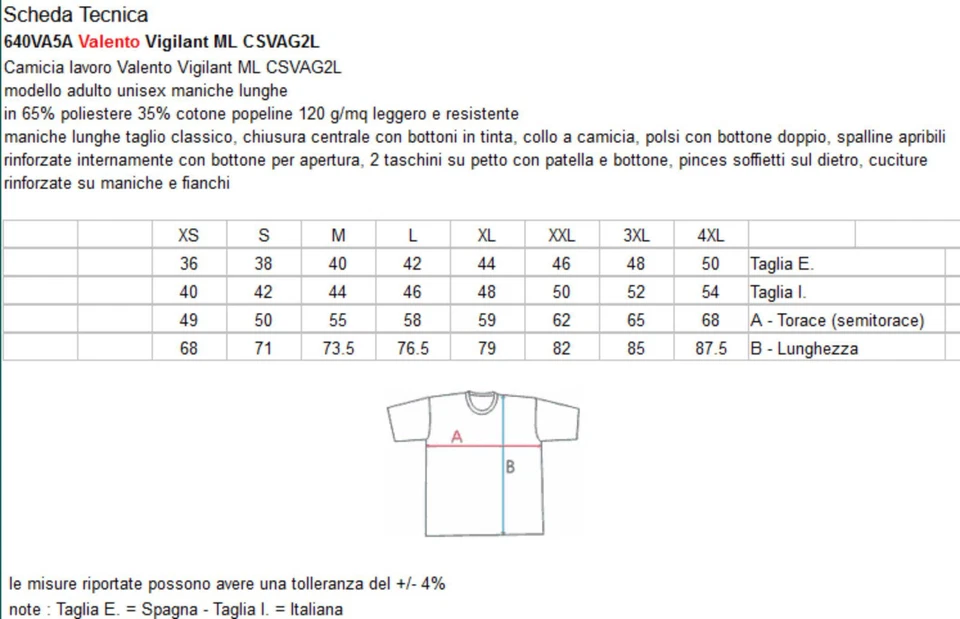 CAMICIA SPALLINE divisa vigilanza militare marina aviazione guardia manica lunga - Immagine 3 di 3