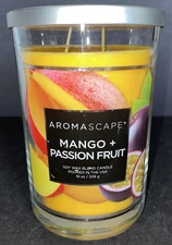 Chesapeake Bay AROMASCAPE 19 oz MANGO + PASSION FRUIT Double Wick TUMBLER Candle