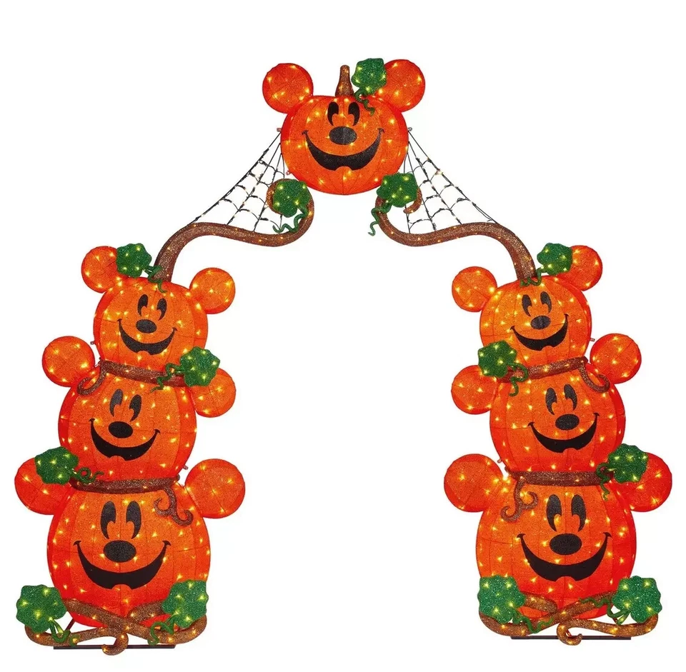 Disney Halloween Arco de Calabaza con Luces LED 9 Pies Raro Agotado Costco Foto 2 de 4