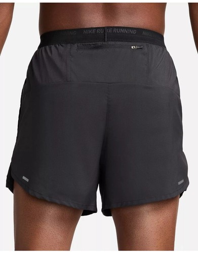 Nike Men’s 5" Black Dri-FIT Brief-Lined Running Shorts DM4755-010 Large New Tags - Picture 4 of 13
