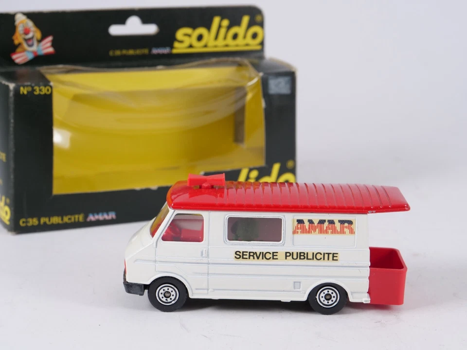Solido N.330 Camion Citroën C35 Circo Amar Servizio Pubblicità Nuovo 1/50 Box - Immagine 3 di 4