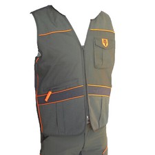Gilet caccia smanicato panciotto tecnico canvas impermeabile antistrappo uomo