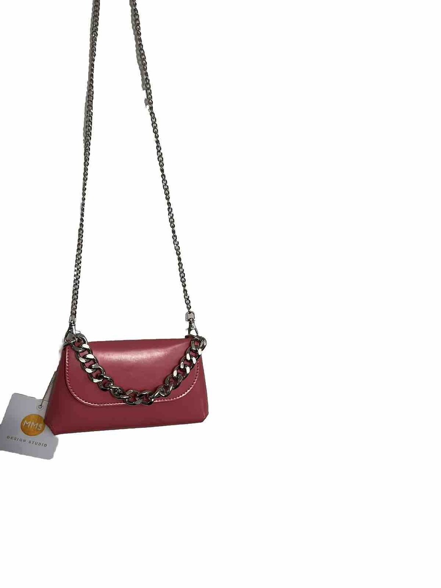 MMS Design Studio Crossbody Mini Bag Pink Fuchsia color BNWT