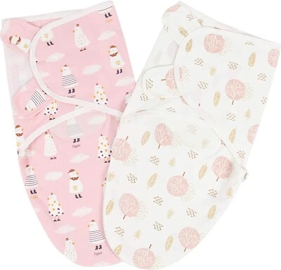 Saco de dormir Ami&Li Tots envoltura para bebé recién nacido suave 100% algodón orgánico 0-6M X2