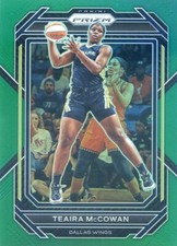 2023 Panini Prizm WNBA TEAIRA MCCOWAN #52 GREEN PRIZM WINGS