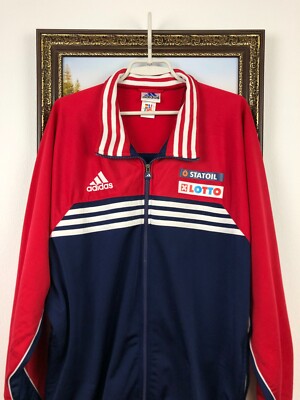 Vintage 90's Umbro Norway Norge Football Track Jacket Soccer