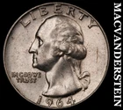1964-D Silver Washington Quarter-Scarce Better Date No Reserve #i2671