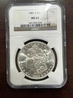 1881 S Morgan Silver Dollar NGC MS-63