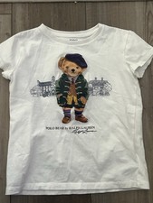 Polo Ralph Lauren Kids Polo Bear Graphic Shirt Size 6 Short Sleeve