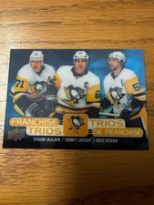 2020-21 Malkin Crosby Letang UD Tim Hortons Franchise Trios hockey card - T-20
