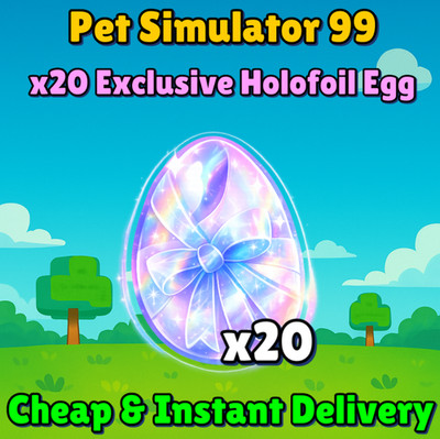[ ONLINE ] x20 Exclusive Holofoil Egg | Pet Simulator 99 | ps99 | pet sim