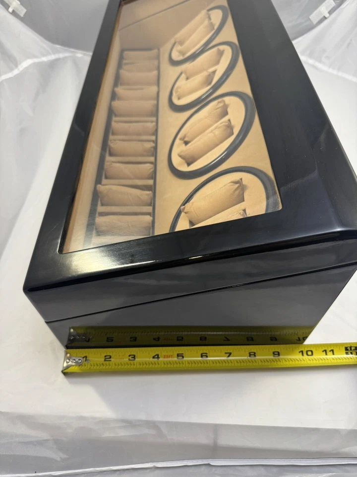 20 Relojes Rotación Automática 8 Relojes Enrollador Caja con 12 Relojes Pantalla Almacenamiento Foto 4 de 4