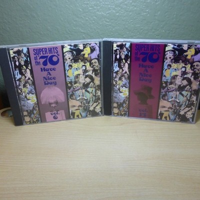 Super Hits of the '70s: Have a Nice Day, Vol. 6 & 13 Rhino 2 CD Lot