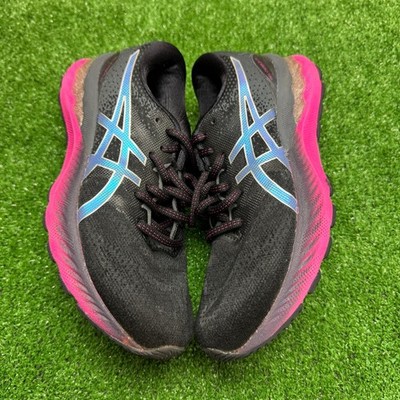Asics Gel-Nimbus 23 Shoes Womens Medium B Black Pink Blue Sneakers  1012a885