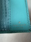Kate Spade Passport Holder Case Leather teal  pre owned  — photo 4