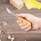 Universal Wood Carving Knife – Palm Handle Whittling Tool C17P