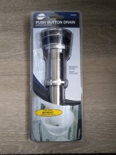 Danco 89462 Sink Drain 1-1/4" Brass Push-Button Brushed Nickel 