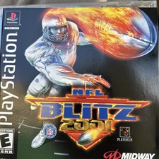 PLAYSTATION 1 PS1 NFL BLITZ 2000 BLACK LABEL CIB W/ REG CARD Football Video Game