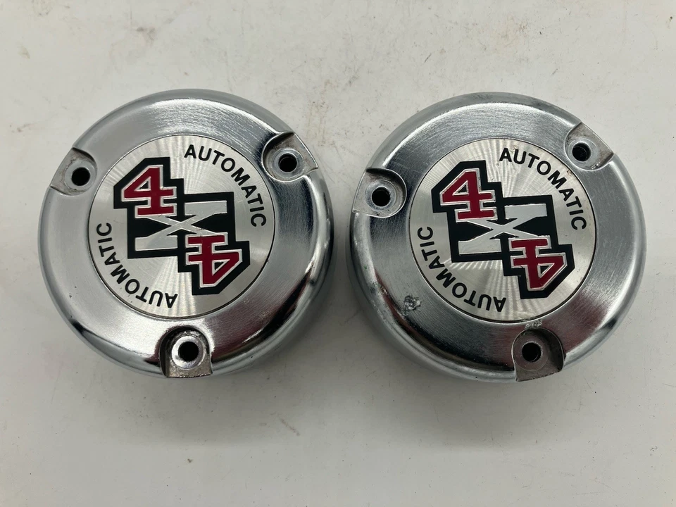 Par de tapacubos y calcomanías de bloqueo automático Ford Serie F Bronco 92-97 4x4 USADAS Foto 2 de 4