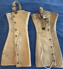 Vintage WWII US Army Canvas Military Spats Gaiters Boot Covering Leggings