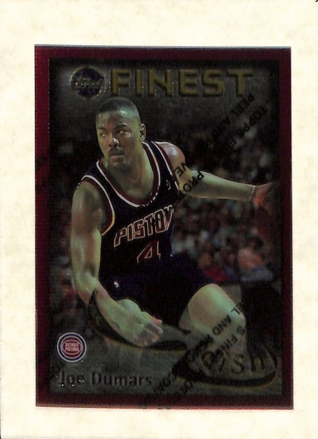 1995-96 Topps Finest #DS8 Grant Hill / Joe Dumars w/ Coating NM