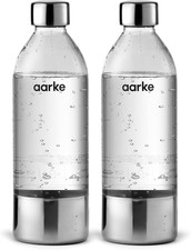 Image of Aarke 2-Pack BPA-Free PET Bottles for Carbonator 3 Sparkling Water Maker