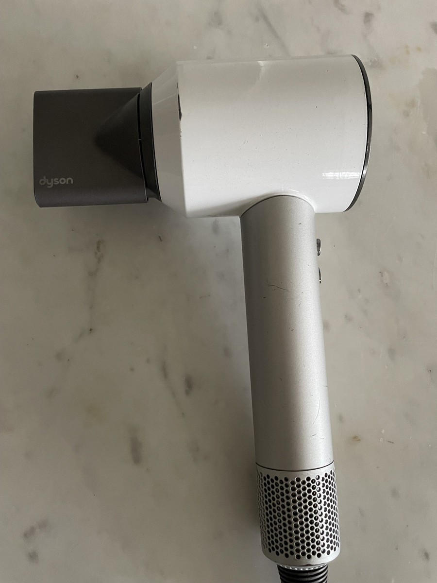 Dyson HD01 Supersonic Hair Dryer Silver/White with attachment