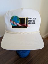 Vintage Lockheed Martin Castor 120 LLV Thiokol Rope Bill Strapback Trucker Hat