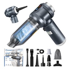 4 in 1 Handheld Car Vacuum Cleaner Air Duster, 17500PA High Power Rechargea...