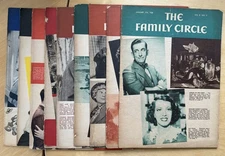 THE FAMILY CIRCLE 1930’s Magazine Lot of 9 Issues