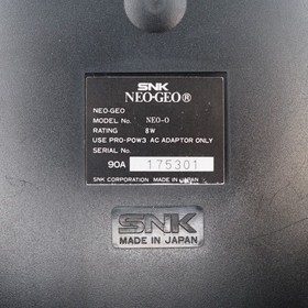 NEO GEO AES Console System NEO-0 UNIBIOS SNK 2 Controllers Tested Working