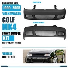 For 1999-2005 Volkswagen Golf Mk4 R32 Style Front Bumper Cover With Mesh Grille