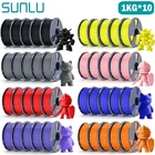 10KG SUNLU PETG/PLA/PLA+2.0/PLA+/SILK/ABS/Meta/ASA 3D Printer Filament 1.75MM