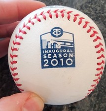 MLB Official Game Ball of the 2010 Inaugural Season at Target Field 