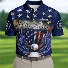 We The People Eagle Golf Ball 250th Anniversary USA 1776 2026 Golf Tops For Men