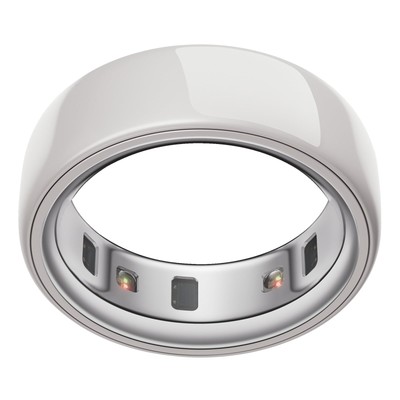 OURA Ring 4 Ceramic, Größe 9, Cloud Smart